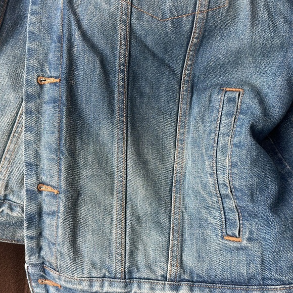 XL Goodfellow Sherpa Lined Jean Jacket - Picture 6 of 6